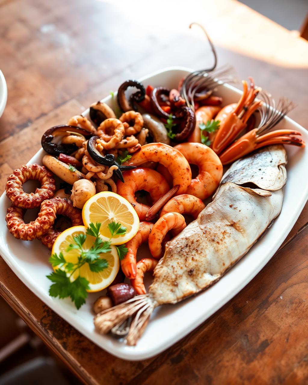 Seafood platter